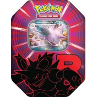 Pokémon TCG: Team Rocket Tin - Nidoking ex (1 Folien-Promo-Karte & 4 Booster-Packs)