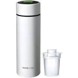 Nûby Nuby - RapidCoolTM - Hilfe zur Zubereitung von die perfekte Säuglingsnahrung in nur 2 minuten - Für Babys - Unterwegs - Inklusive Milchpulverspender und digitalem Deckel - Weiß - 0+ Monate