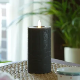 MARELIDA LED Kerze LINA 15 cm grau