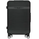 OCHNIK mittelgroßer Koffer | Hartschalenkoffer | Material: ABS | Farbe: Schwarz | Größe: M | Maße: 66x45x26,5cm | Volumen: 66 Liter | 4 Rollen | Hohe Qualität