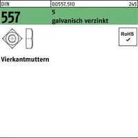 Industrial Quality Supplies DIN 557 Vierkantmuttern 5 M 16