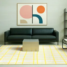 lola&moi Teppich, Bright Yellow Gelb, 80x150cm