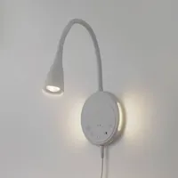 LINDBY LED-Leseleuchte Zayna, weiß, CCT, USB dimmbar Timer