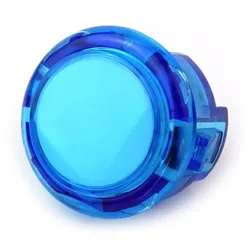 Arcade Button, 30mm, transparent - Farbe: blau