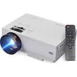 Mini-Projektor mit WiFi, Android 9.0-System, unterstuetzt 210-Zoll-Display, gleiche Bildschirmtechnik, Filmprojektor, integrierter Dual-Lautspreche... - Silber