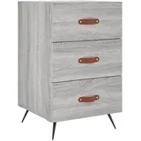 vidaXL Nachttisch Grau Sonoma 40x40x66 cm Holzwerkstoff - Grau