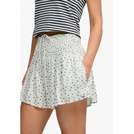 Superdry Printed Mini Smocked Shorts weiß XS