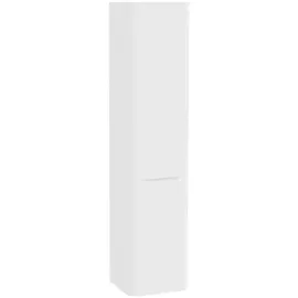 Vitra Integra Round Hochschrank 40 x 37 x 180 cm Weiß Matt Glas/Metall/MDF