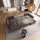 masseno Ecksofa U-Form Velours 3-Sitzer Blau