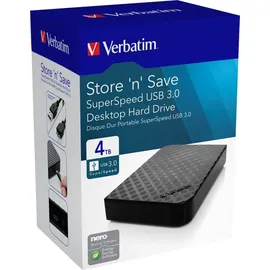 Verbatim Store 'n' Save 4 TB USB 3.0 schwarz
