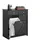 SoBuy Wäscheschrank 78 x 91 x 38 cm Schwarz