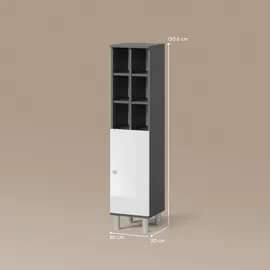 livinity Fucino Midischrank 30 x 130,6 x 30 cm Weiß