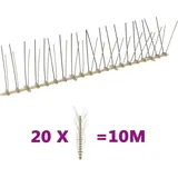 vidaXL Vogelabwehr-Spikes-Set 10 m 20-tlg.