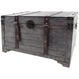 Kobolo Truhenbank KUBA Grau 80 x 45 x 50 cm