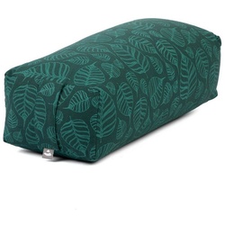 bodhi Yoga Bolster SALAMBA Bolster gemustert, 60x25x17cm Bodhi Leaves, deepgreen, Dinkel grün