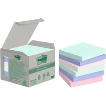 Post-it Recycling Notes Rainbow Haftnotizen farbsortiert, 6 Blöcke