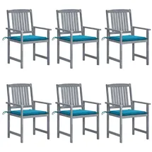 vidaXL Gartenstuhl 57 x 57 x 92 cm blau 6 St.