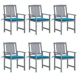 vidaXL Gartenstuhl 57 x 57 x 92 cm blau 6 St.