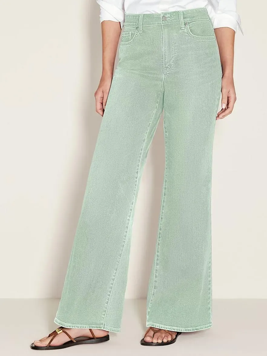 Jeans Modell Mia Palazzo NYDJ grün, 40