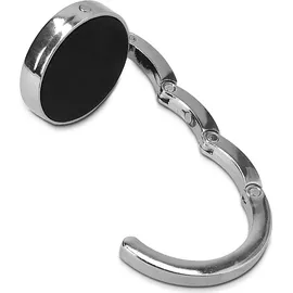 kwmobile 2x Tisch Handtaschenhalter Haken - Faltbare Antirutsch Taschenhaken Halterung Handtaschen Diamant Rosa Violett Silber