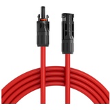 HB-DIGITAL Solarkabel Reines Kupfer 4mm2 mit Solarstecker Rot 2m Solarkabel, Solarstecker, (200 cm), Solarkabel 4mm2 und Solarstecker sind vom TÜV Rheinland zertifiziert rot