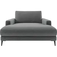 INOSIGN Chaiselongue Downtown Loungemöbel zum Relaxen, B/T/H: 132/170/84 cm, auch in Bouclé, Cord und Easy care - leicht mir Wasser zu reinigen schwarz