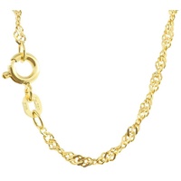 HOPLO Goldkette Singapurkette 333 - 8 Karat Gold 2,0 mm 45 cm Halskette, Made in Germany gelb|goldfarben