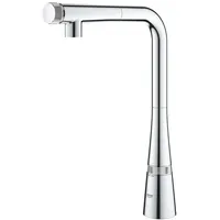 Grohe Zedra SmartControl 1-Loch-Spültischbatterie, Chrom, Volumensteuerung/Temperatureinstellung durch Drehen 31593002