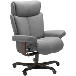 STRESSLESS Bürostuhl Magic Office Leder Grau Batick Wild Dove M (Medium)