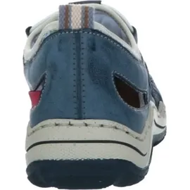 Rieker Damen Low-Top Sneaker L0561, Frauen Halbschuhe, lose Einlage,Turnschuhe,Laufschuhe,straßenschuhe,Strassenschuhe,blau (14),37 EU, / 4 UK