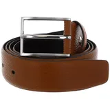 Strellson Gürtel Leder 3,5 Braun/Silber 110