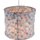 Guru-Shop Lampenschirm Runde Papier Hängelampe, Lokta.. weiß