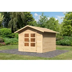 Karibu Gartenhaus »"Tarmstedt 6" naturbelassen«, aus hochwertiger nordischer Fichte Karibu naturbelassen