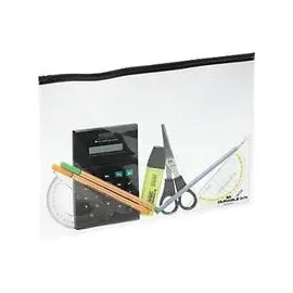 Durable Gleitverschlussbeutel A4 transparent/schwarz 5 St.