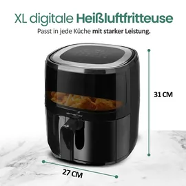EMERIO Heißluft-Fritteuse AF-129329.3 schwarz