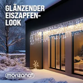 monzana Lichtervorhang LED 10 m Kaltweiß