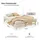 Homestyle4u Palettenbett 140 x 200 cm Braun