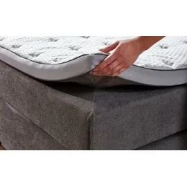 Uno Boxspringbett 180 x 200 cm H2 Grau