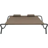 vidaXL Gartenliege 200 x 173 x 45 cm braun