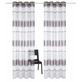My Home »Napala«, (2 St.), Vorhang, 2-er Set, Fertiggardine, transparent, Querstreifen