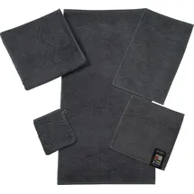 Ross Cashmere feeling Waschhandschuh 16 x 22 cm grau