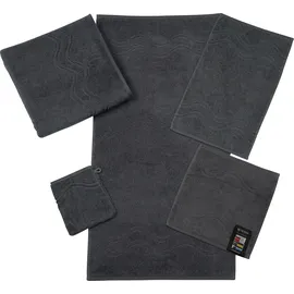 Ross Cashmere feeling Waschhandschuh 16 x 22 cm grau