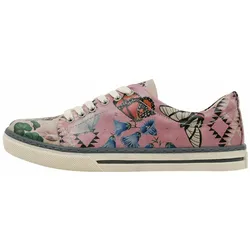 Sneaker DOGO "Damen Sneaker Picture Perfect Vegan Damen Sneaker / Female", Damen, Gr. 41, Normalschaft, bunt (mehrfarbig, natur, rosa), Lederimitat, Schuhe, Vegan