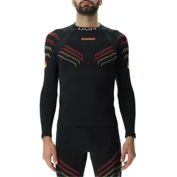 UYN Funktions-Langarmshirt Natyon 3.0 Deutschland/Germany Turtle Neck enganliegend Unterwäsche schwarz Herren