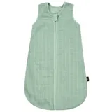 Alvi Mull-Schlafsack Baby Schlafsack, 0.5 TOG für den Sommer, 100% Baumwolle, atmungsaktiv Uni Granite, 100cm - 100