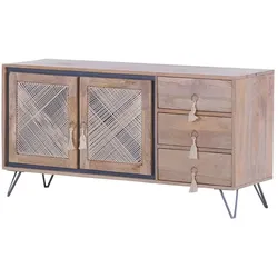 Sideboard  Almina , holzfarben , Maße (cm): B: 130 H: 67 T: 40