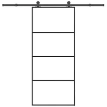 vidaXL Schiebetür rechts 90 x 205 cm grau