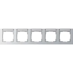 Gira 109525 Abdeckrahmen 5f waager. BSF Gira E2 F Alu