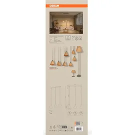 Osram Decor Raffia 3-flg. 20 cm rund/braun/grün
