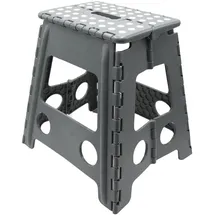 ZOLLNER Klapphocker anthrazit Kunststoff 29x39x22 cm Wohnzimmer, Hocker, Sitzhocker